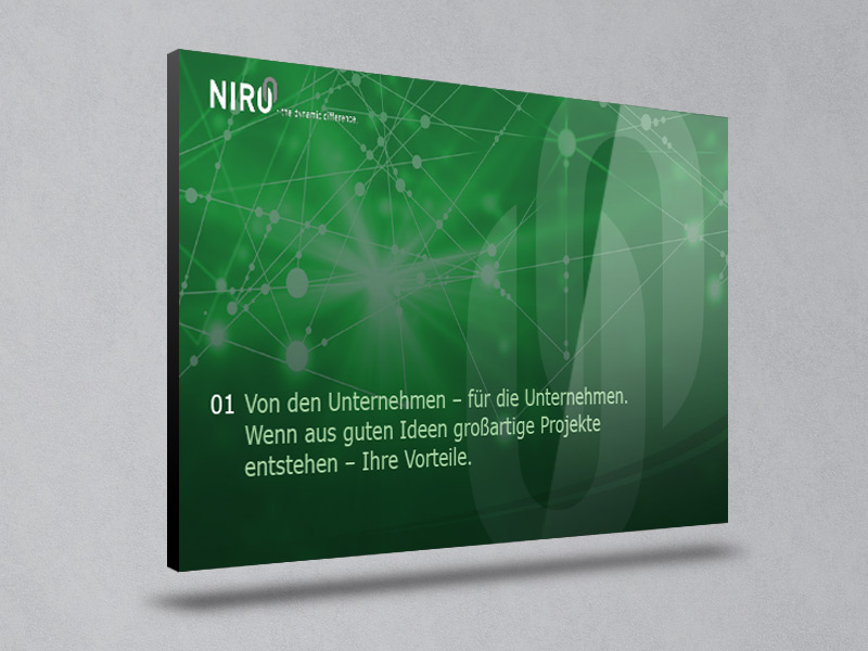 Referenz Erstellung PowerPoint NIRO, Unna
